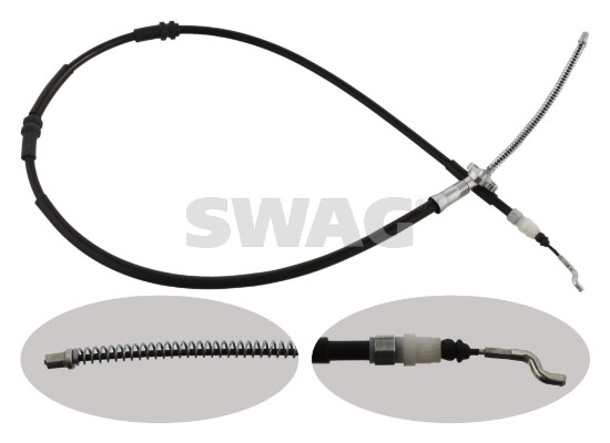 Cable, parking brake - 30 93 6711 SWAG